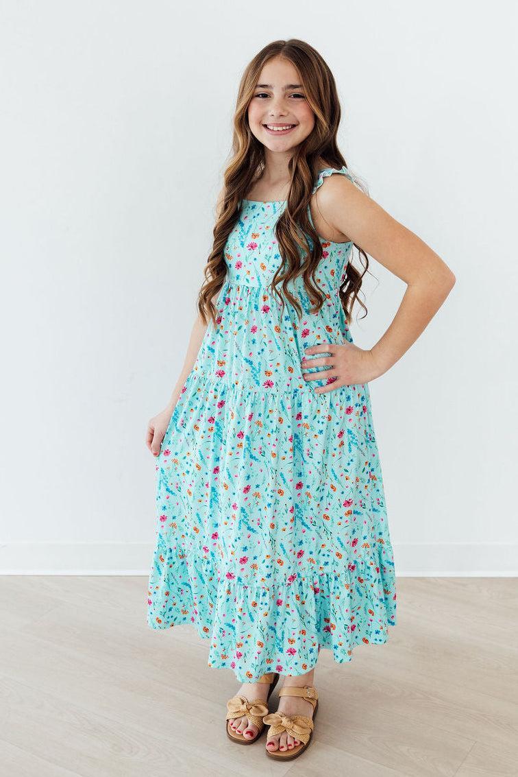 Bluebell Breeze Ruffle Maxi Dress 4