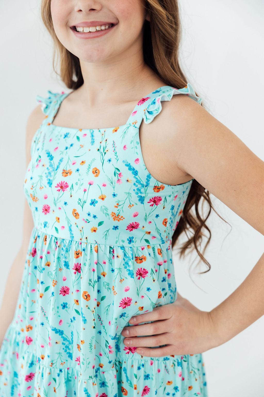 Bluebell Breeze Ruffle Maxi Dress 1