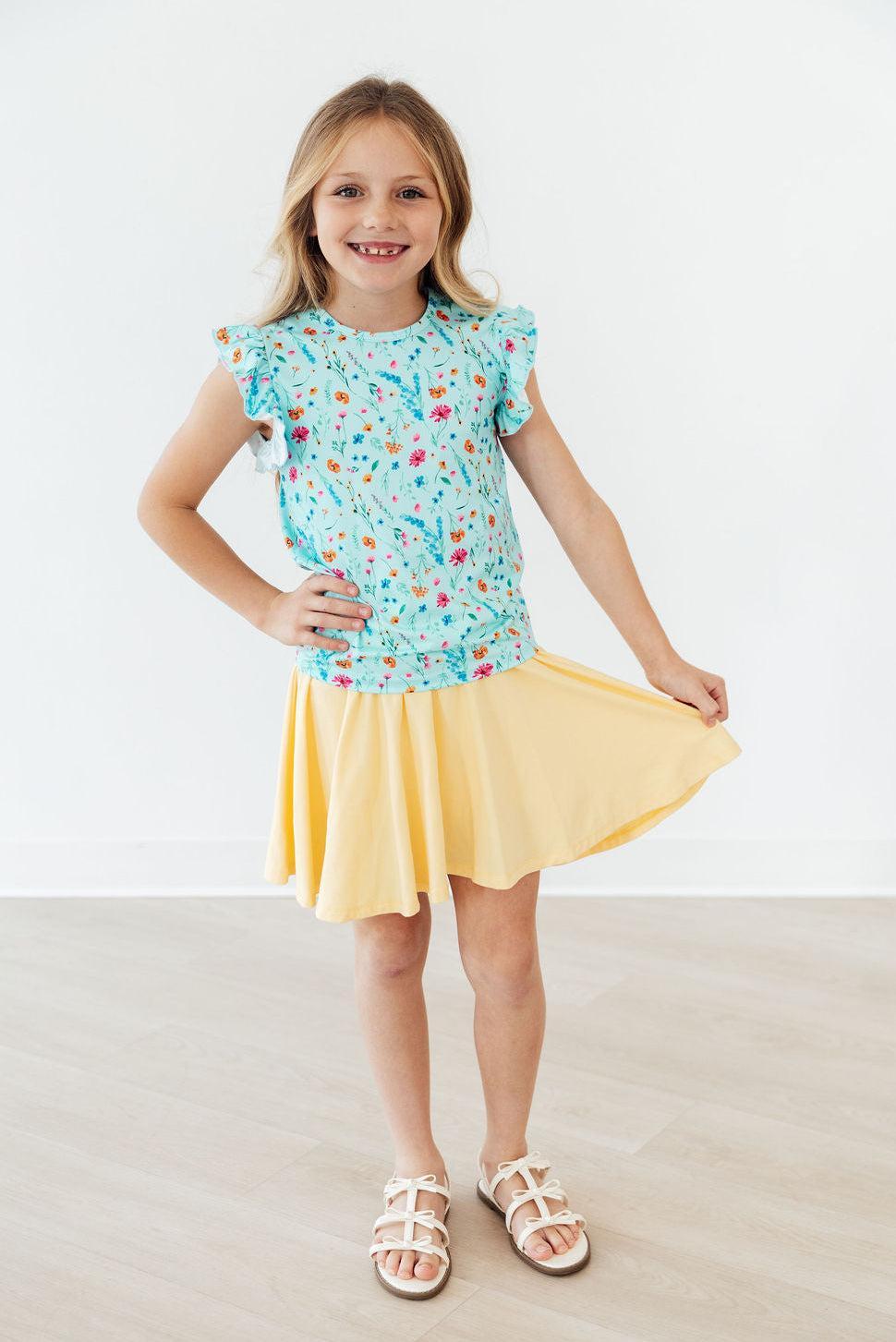 Bluebell Breeze S/S Ruffle Tee 4