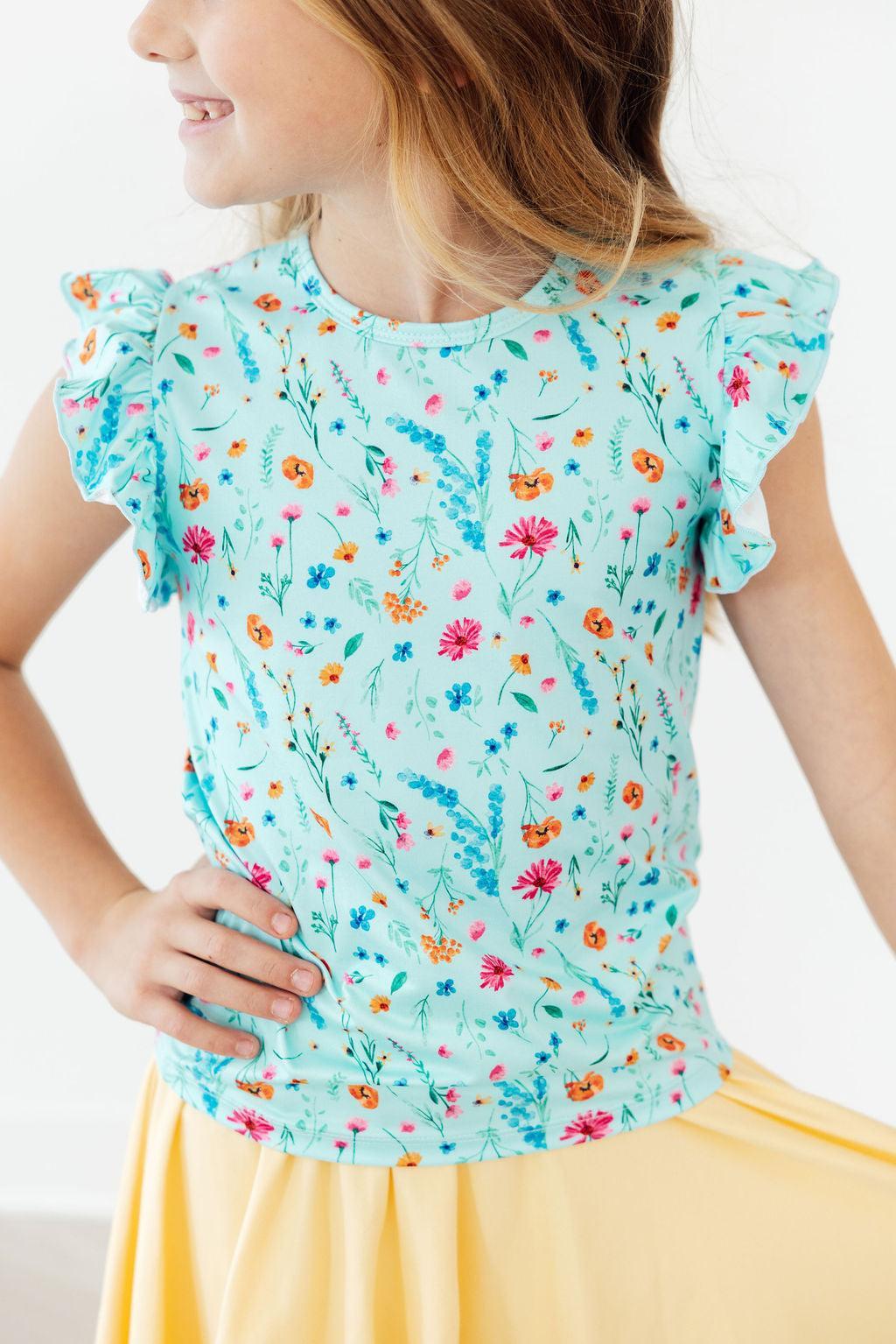 Bluebell Breeze S/S Ruffle Tee 2