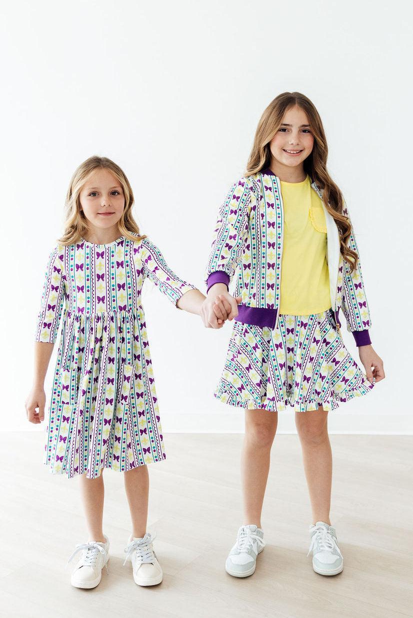 Mardi Gras Ruffle Twirl Skort 3