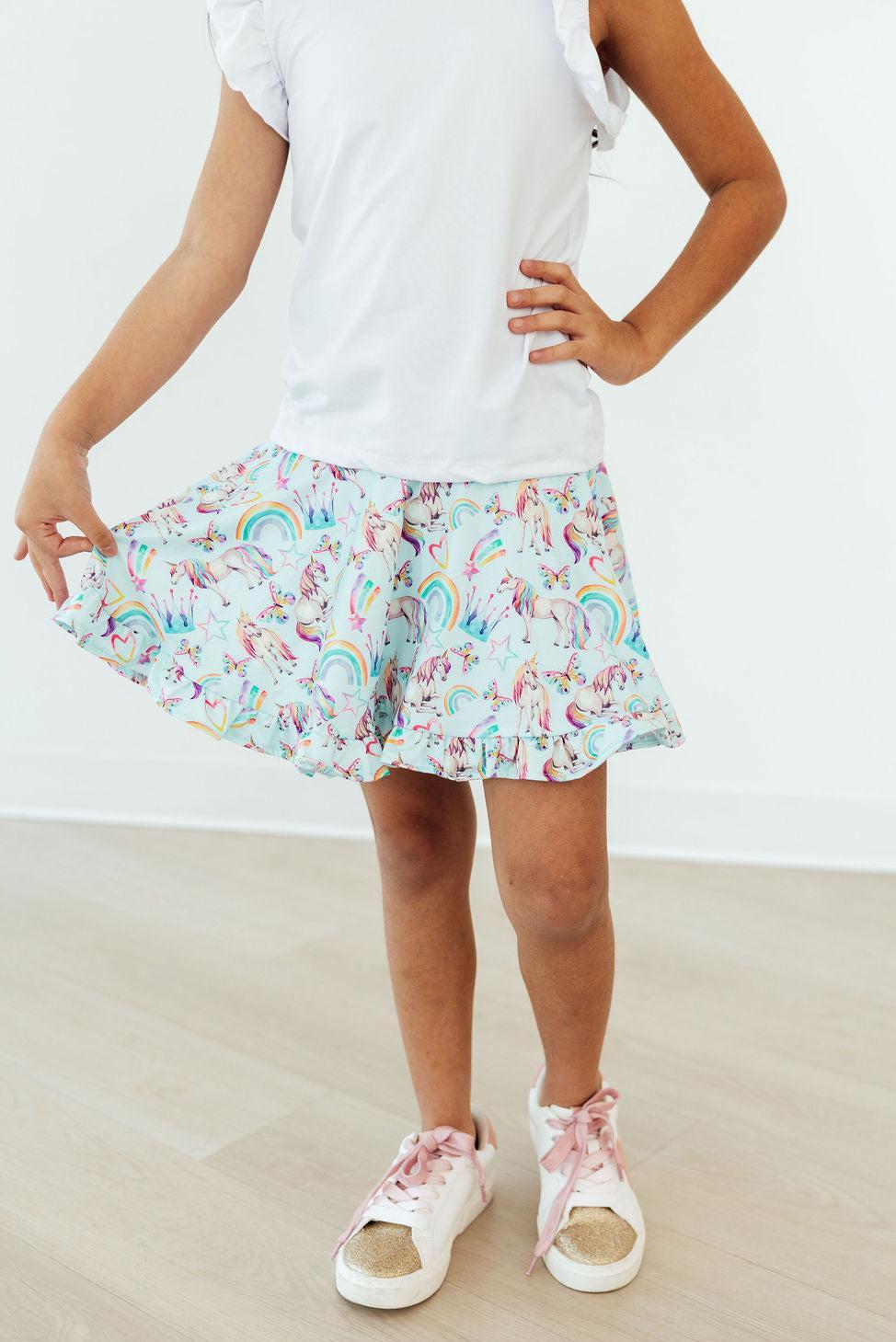 Unicorn Queen Ruffle Twirl Skort 3