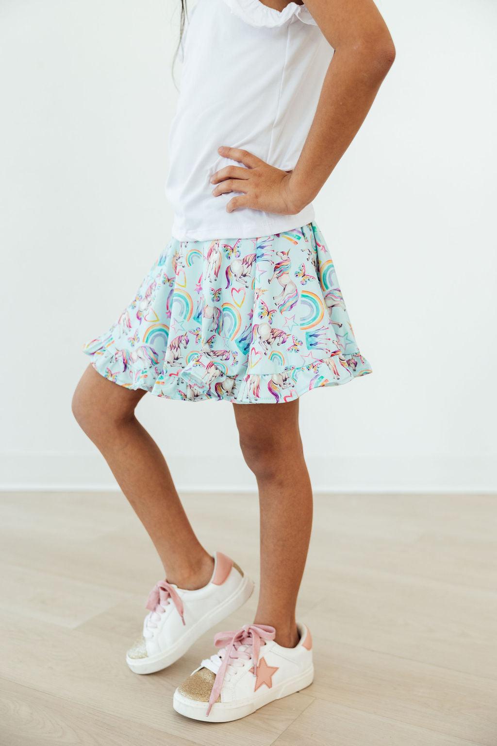 Unicorn Queen Ruffle Twirl Skort 1