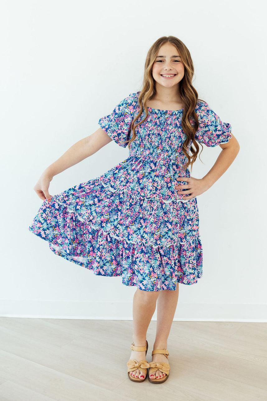 Darling Daisies Smocked Ruffle Dress 10