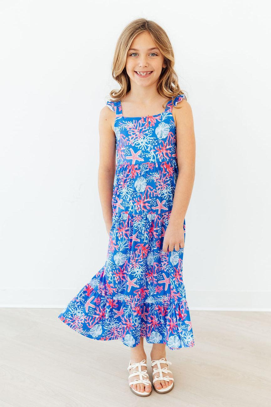 Coral Cove Ruffle Maxi Dress 1