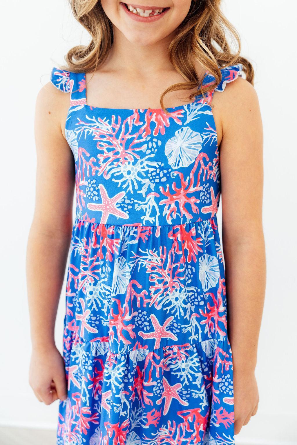 Coral Cove Ruffle Maxi Dress 2
