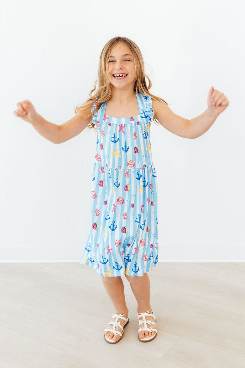 Tidepool Treasures Ruffle Cross Back Dress 5