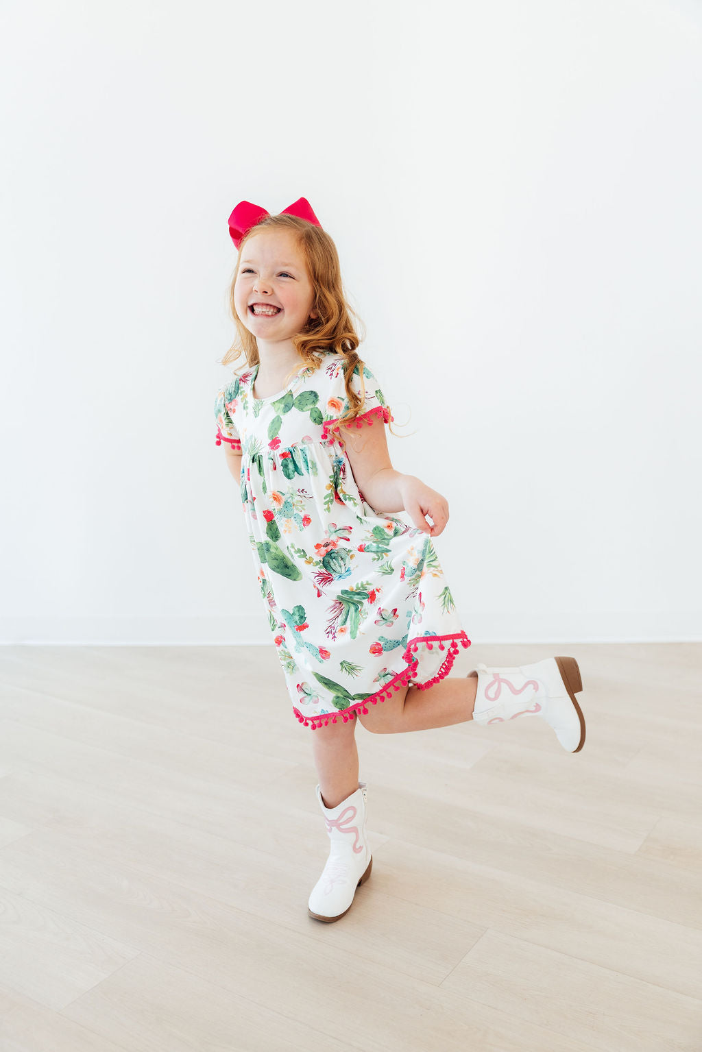 Cute Cactus Pom Pom Dress 8