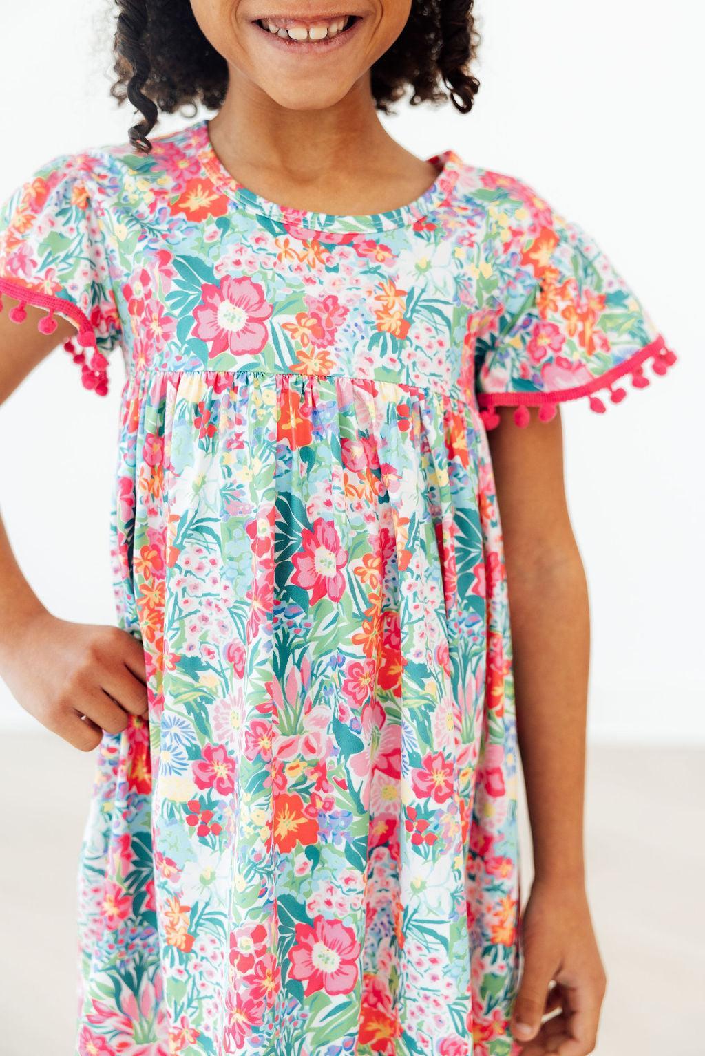 Preppy Petals Pom Pom Dress 1