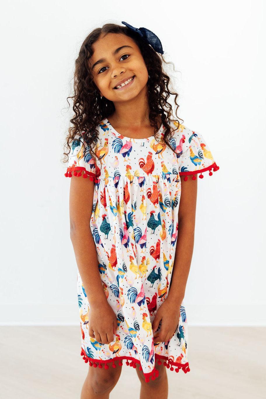 Rooster Pom Pom Dress 4