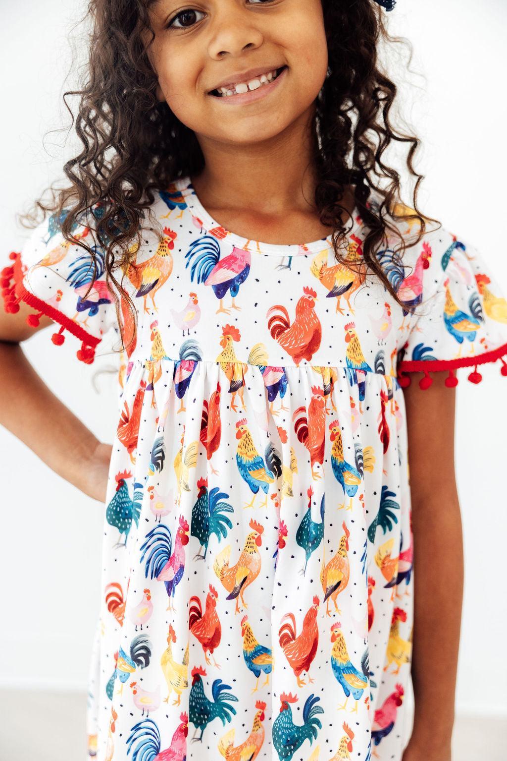 Rooster Pom Pom Dress 1