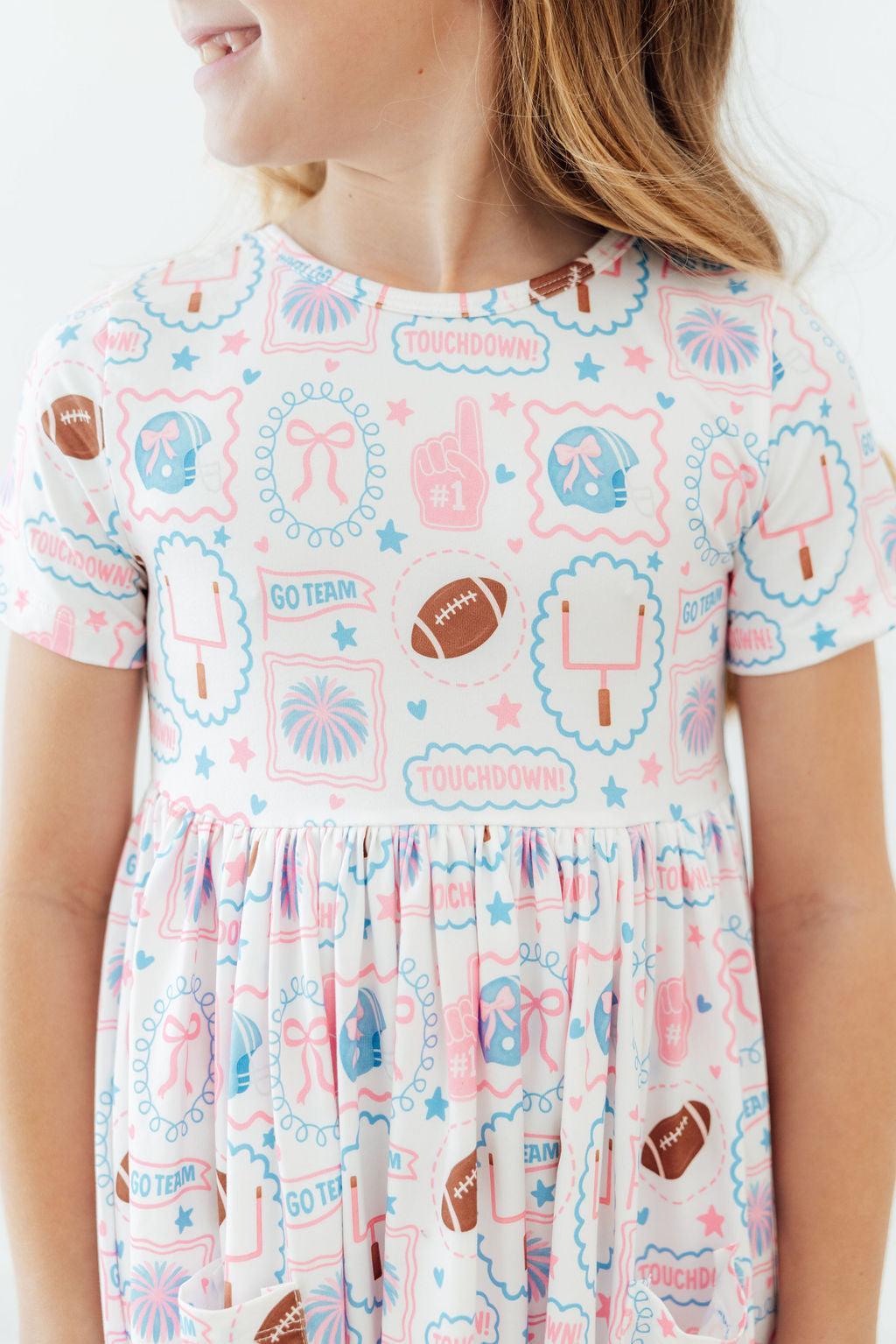 Game Day Girlie S/S Pocket Twirl Dress 1
