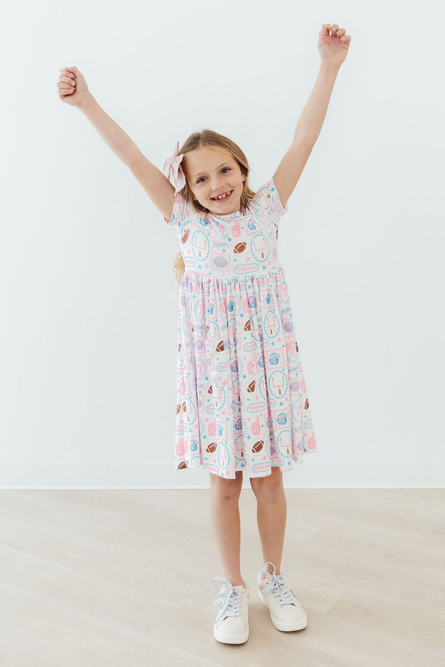 Game Day Girlie S/S Pocket Twirl Dress 2