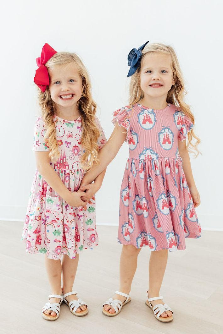 Princess & the Froggie S/S Pocket Twirl Dress 2