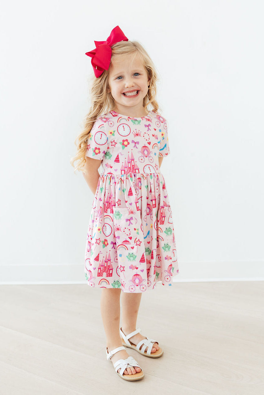 Princess & the Froggie S/S Pocket Twirl Dress 5
