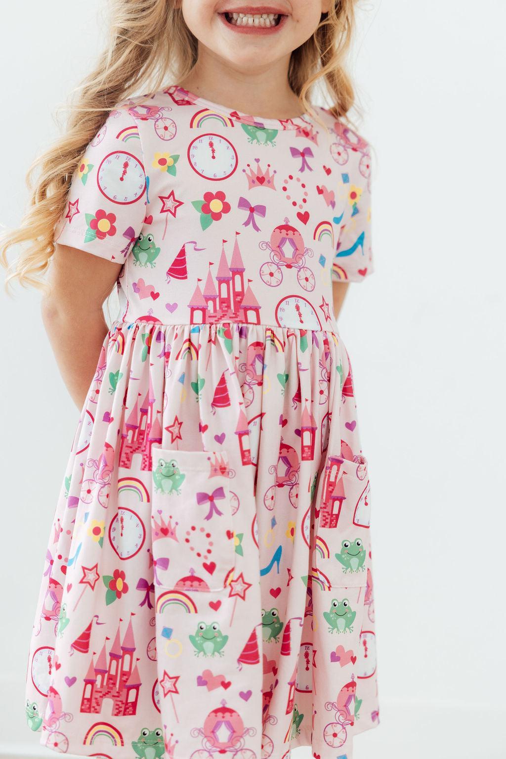 Princess & the Froggie S/S Pocket Twirl Dress 1