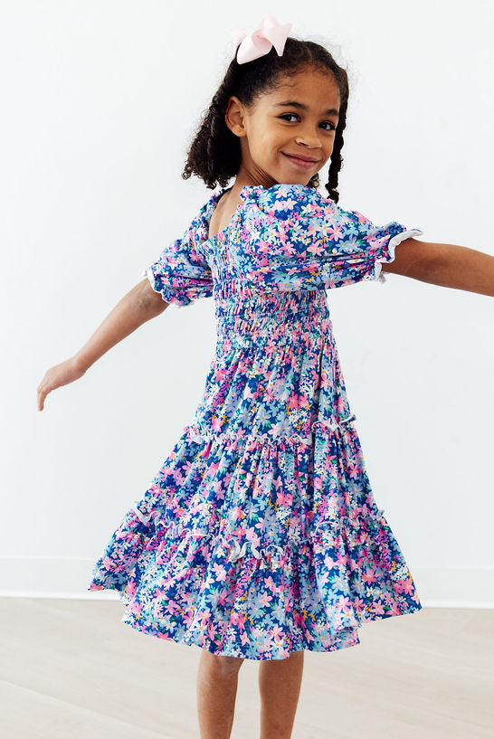 Darling Daisies Smocked Ruffle Dress 7