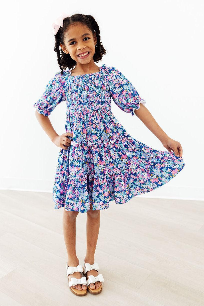 Darling Daisies Smocked Ruffle Dress 8