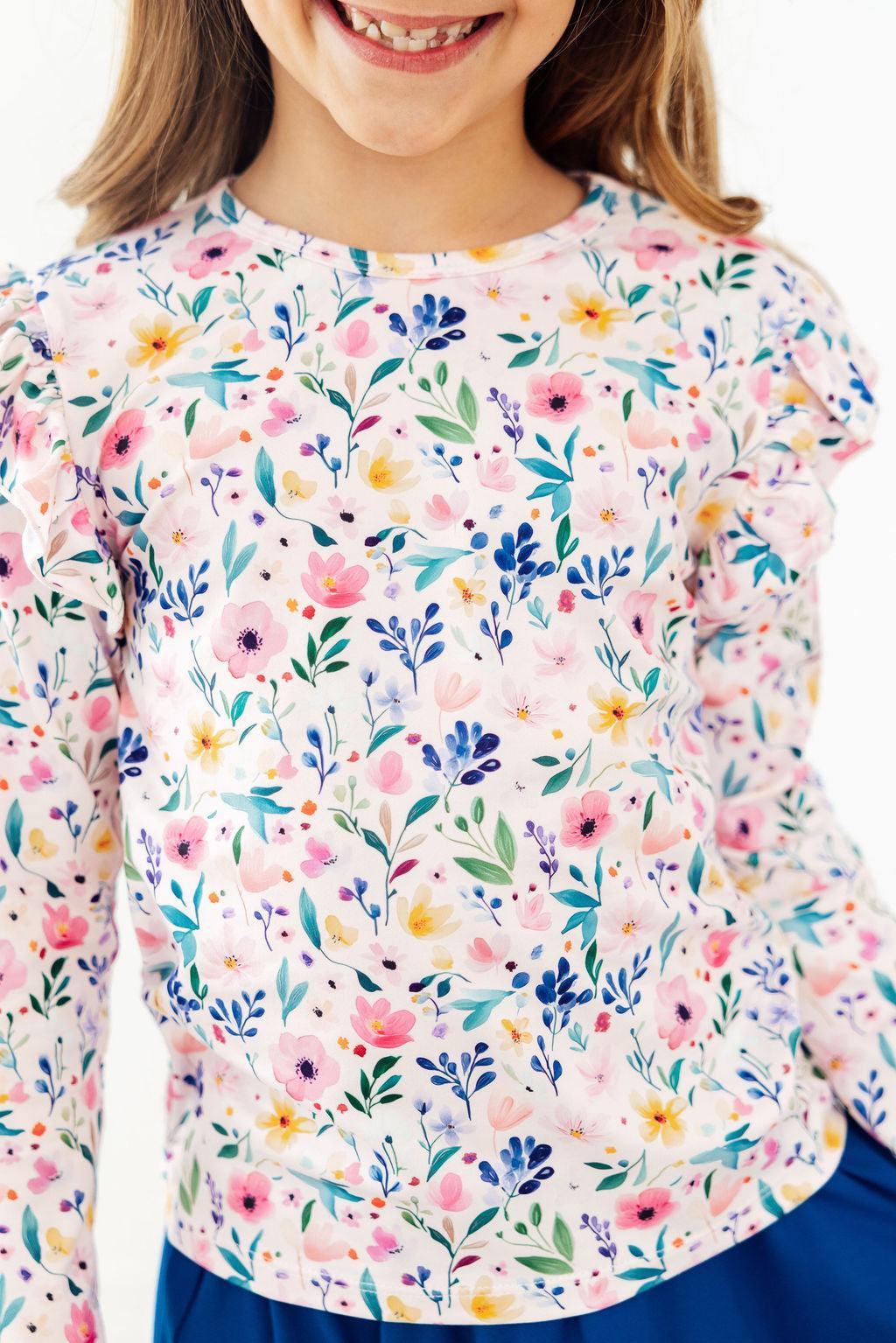 Morning Meadows L/S Ruffle Tee 3
