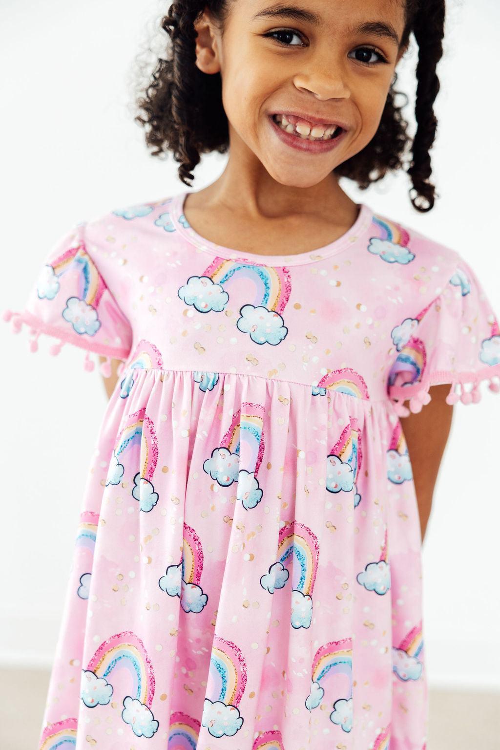 Sparkling Rainbows Pom Pom Dress 1