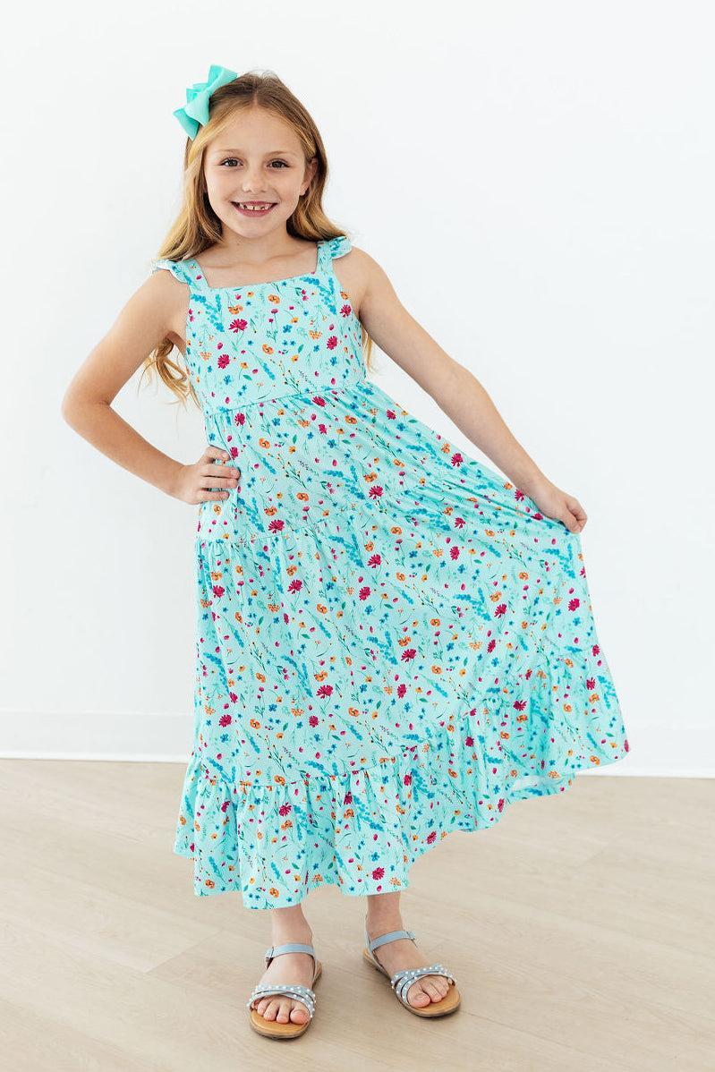 Bluebell Breeze Ruffle Maxi Dress 3