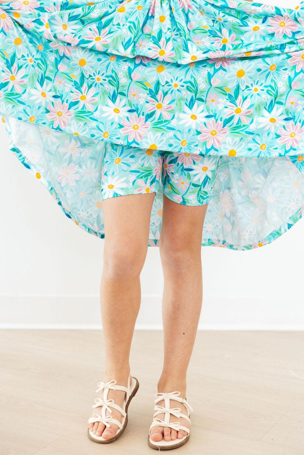 Preppy Daisies Twirl Shorts 2