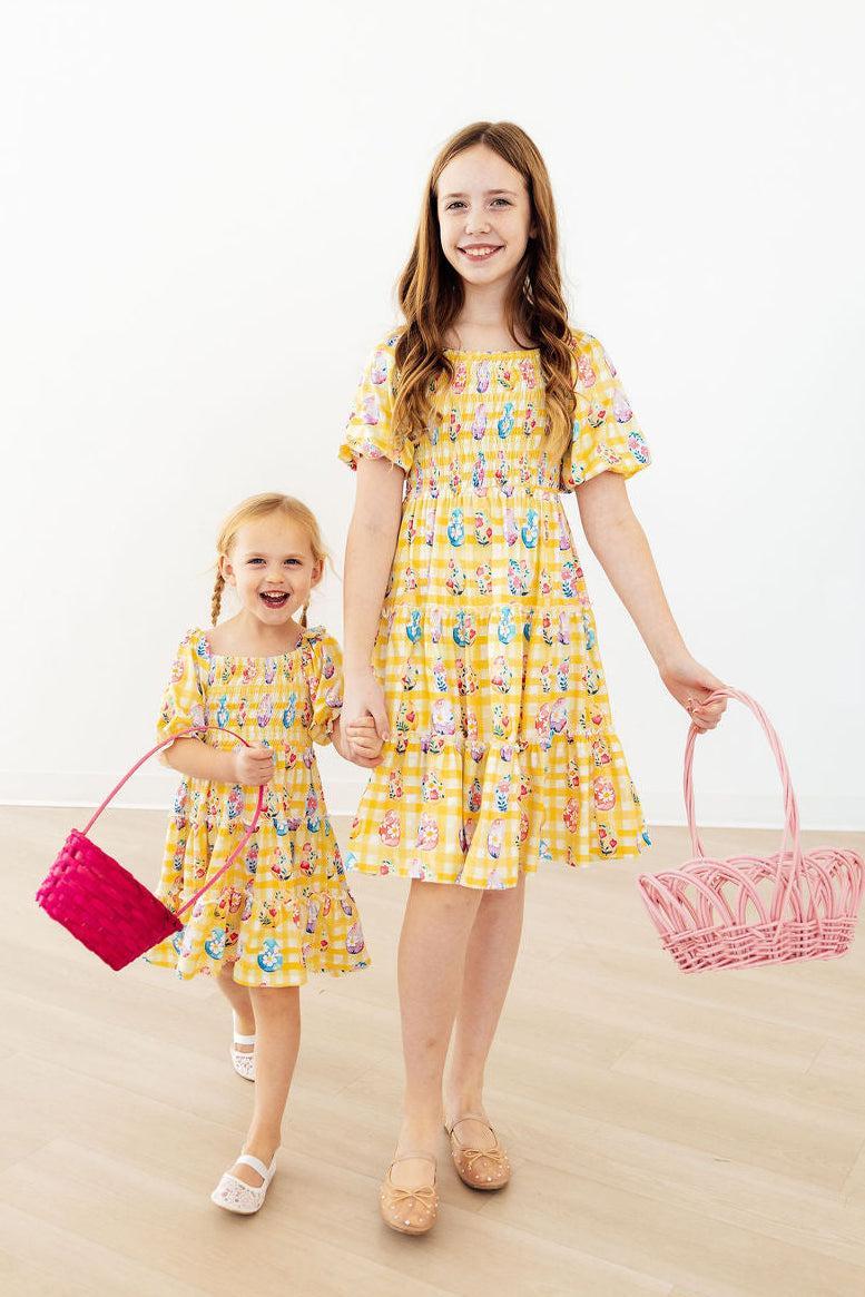 Easter Picnic Smocked Ruffle Dress 7