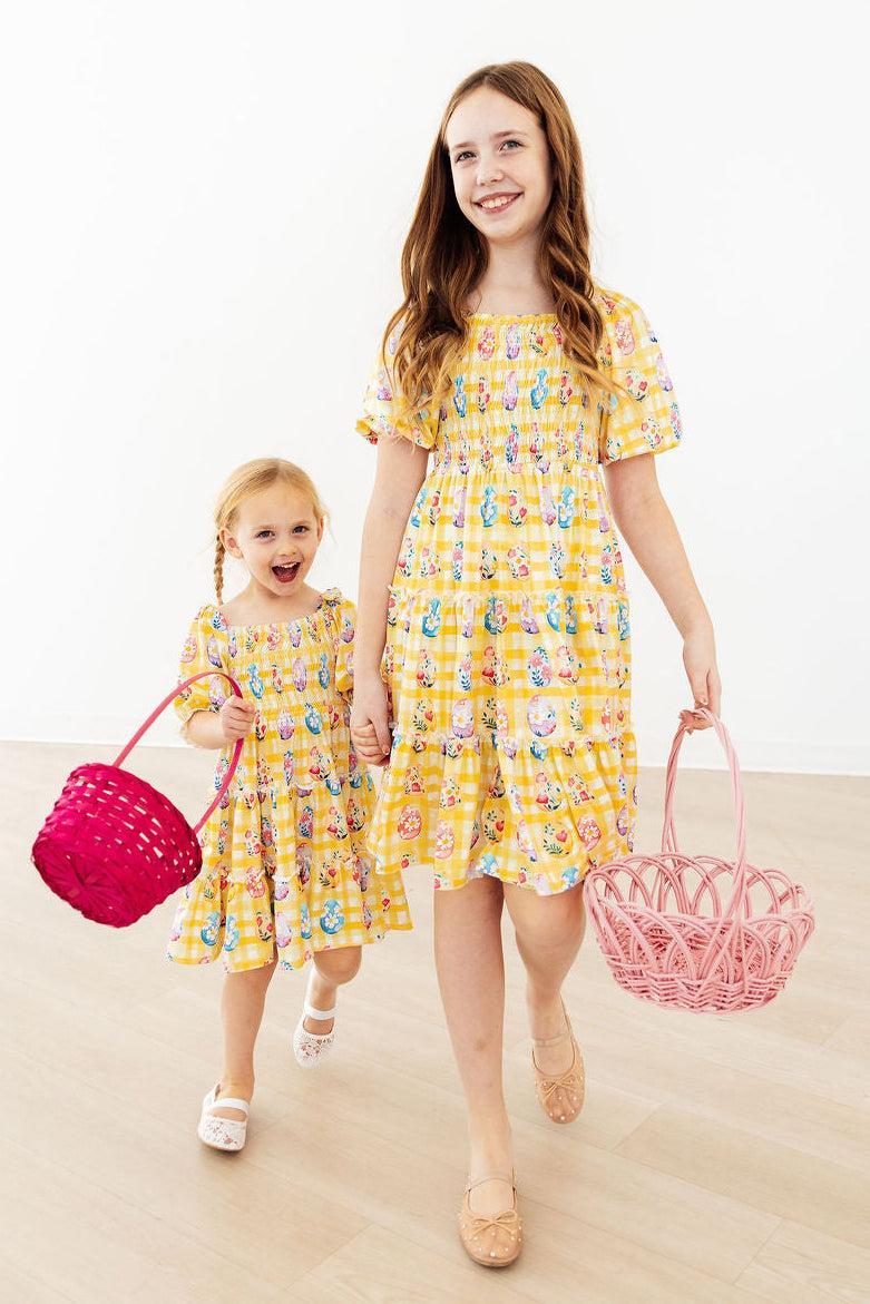 Easter Picnic Smocked Ruffle Dress 6