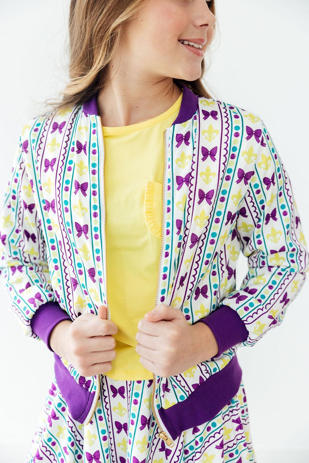 Mardi Gras Satin Jacket 1