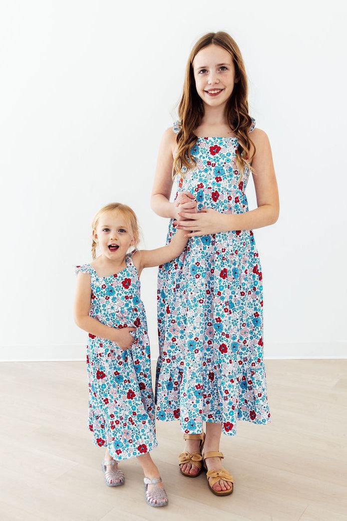 Patriotic Petals Ruffle Maxi Dress 2
