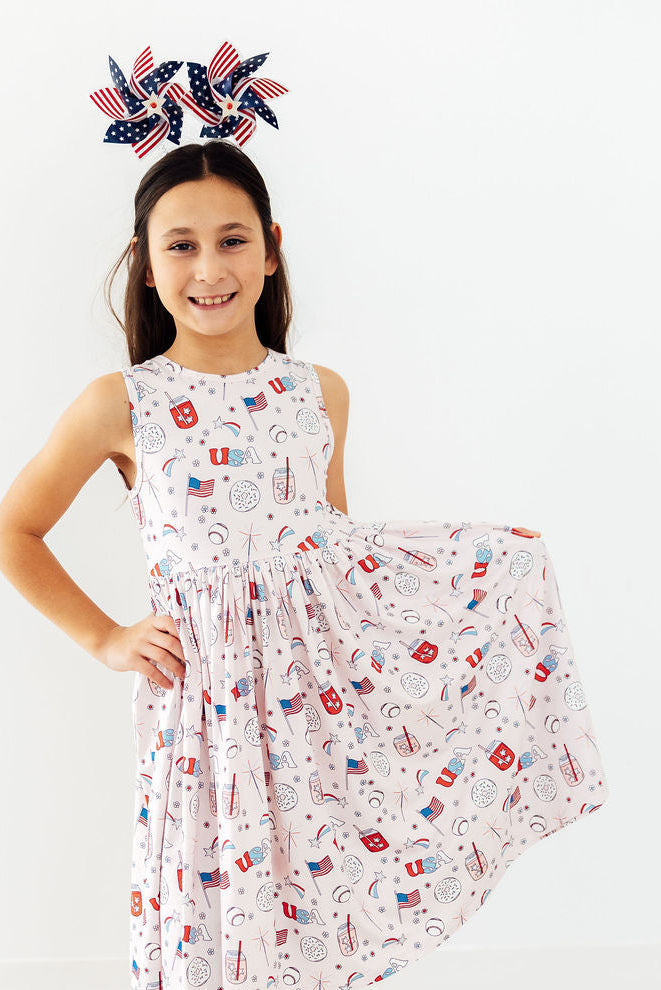 Born in the USA Tank Twirl Dress 2