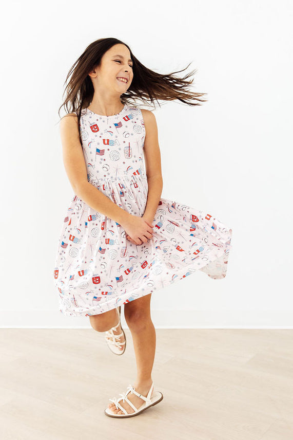 Born in the USA Tank Twirl Dress 3