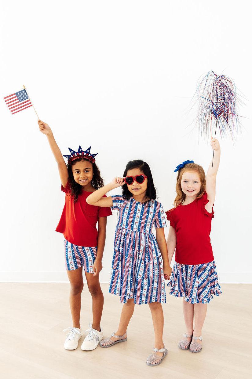All-American Girl S/S Pocket Twirl Dress 2