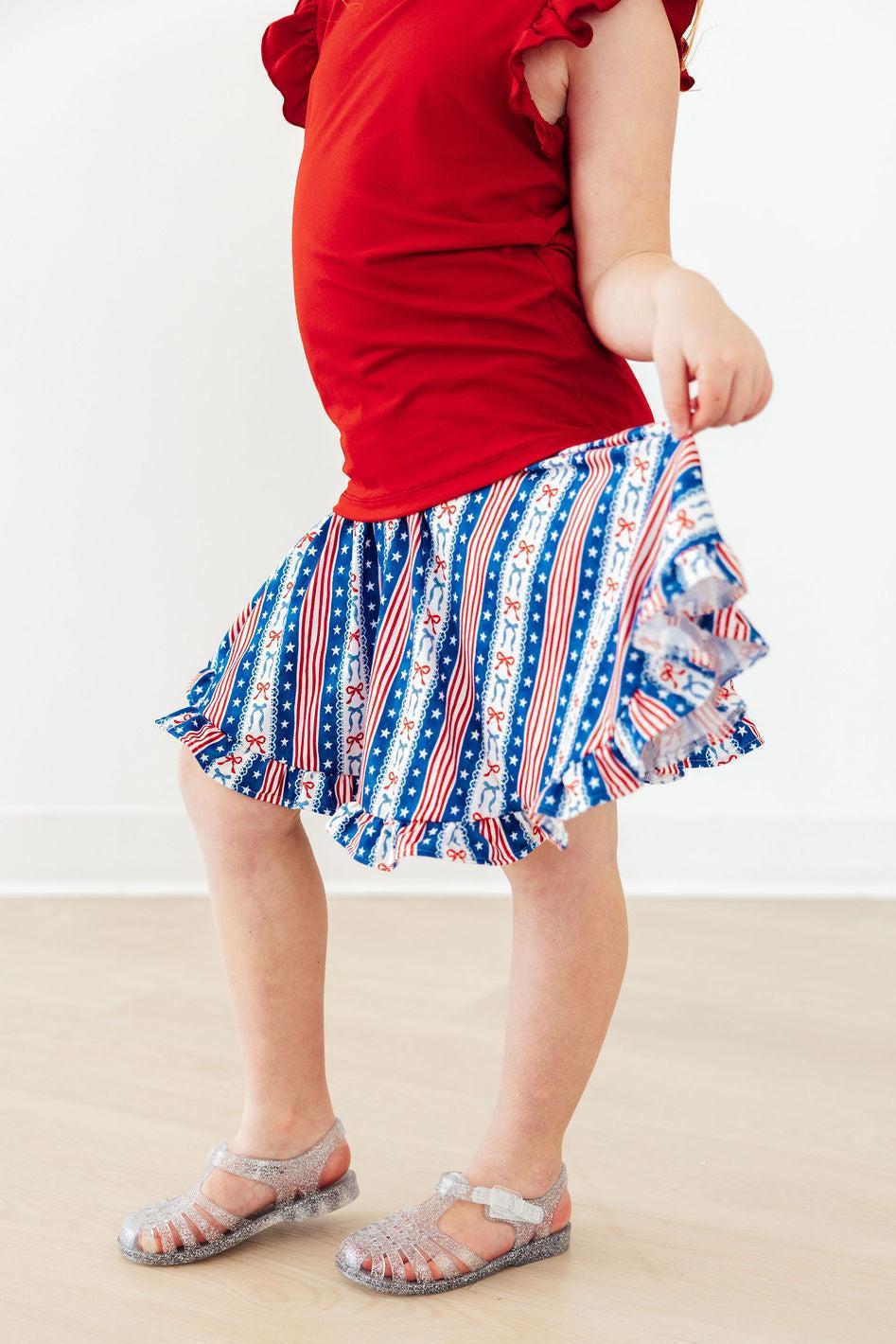 All-American Girl Ruffle Twirl Skort 1