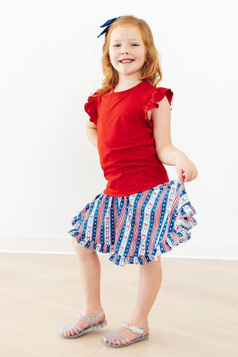 All-American Girl Ruffle Twirl Skort 3
