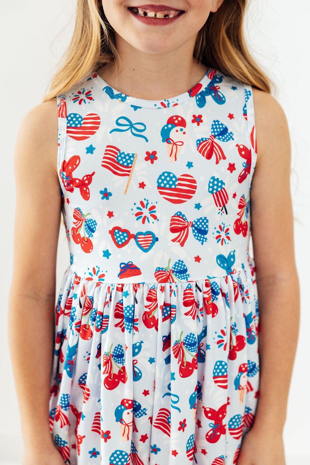 Little Miss Liberty Tank Twirl Dress 1