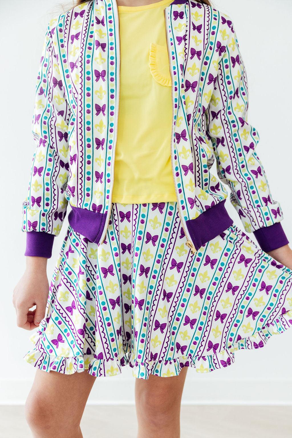 Mardi Gras Ruffle Twirl Skort 9