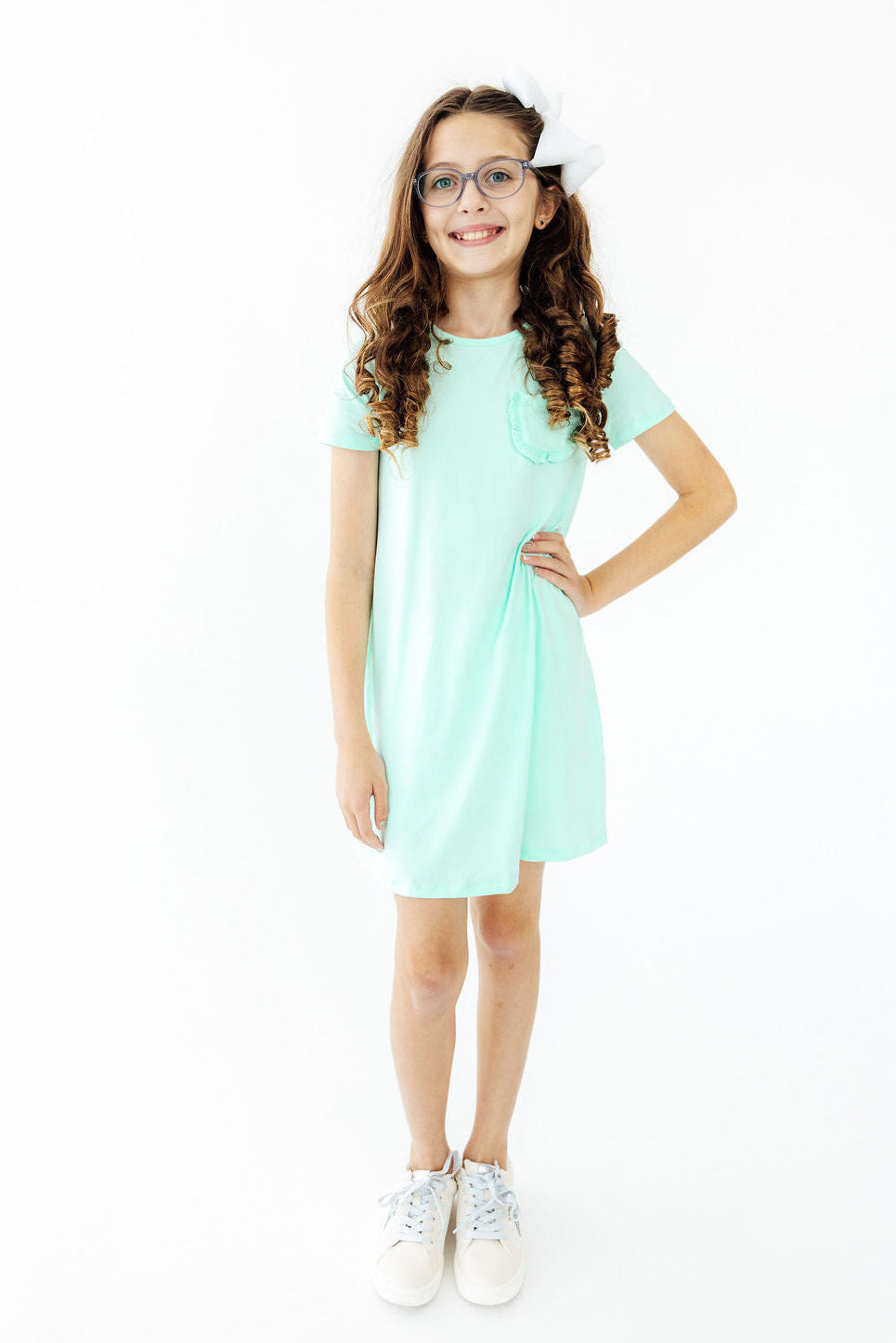 SALE Pastel Green T-Shirt Dress 1