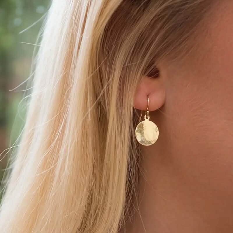 Minimalist Concave and Convex Small Round Earrings 5
