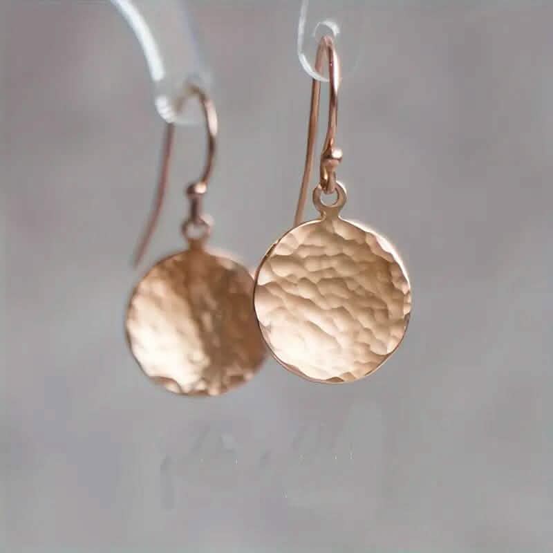 Minimalist Concave and Convex Small Round Earrings 3