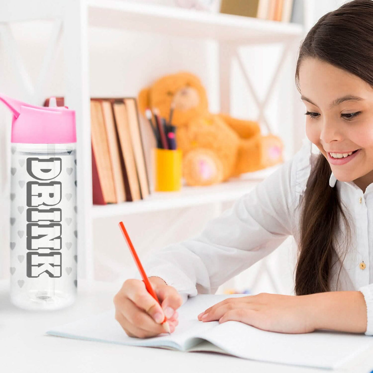 Motivational Leak Proof 32 Oz Water Bottles With Removable Straw 5
