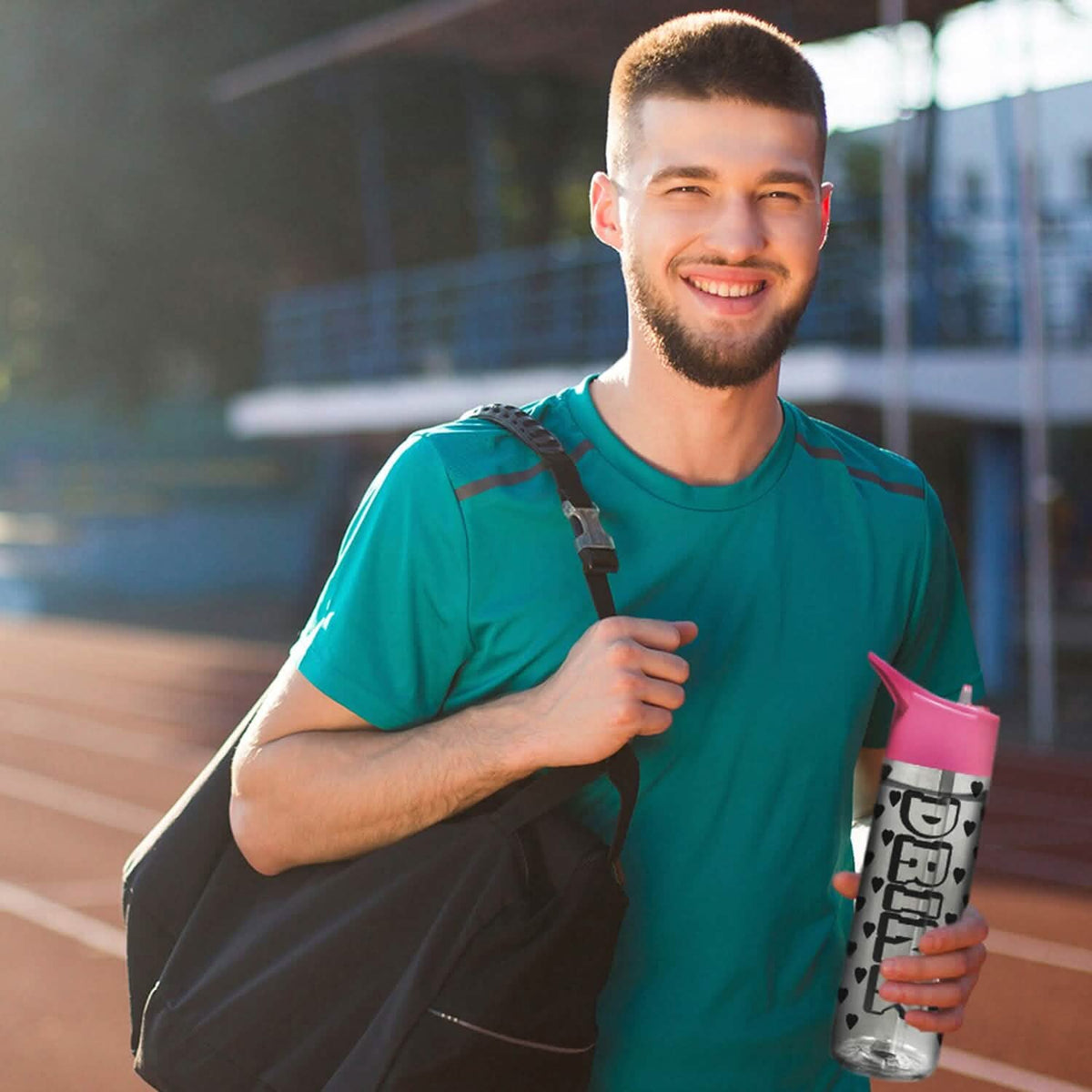 Motivational Leak Proof 32 Oz Water Bottles With Removable Straw 3