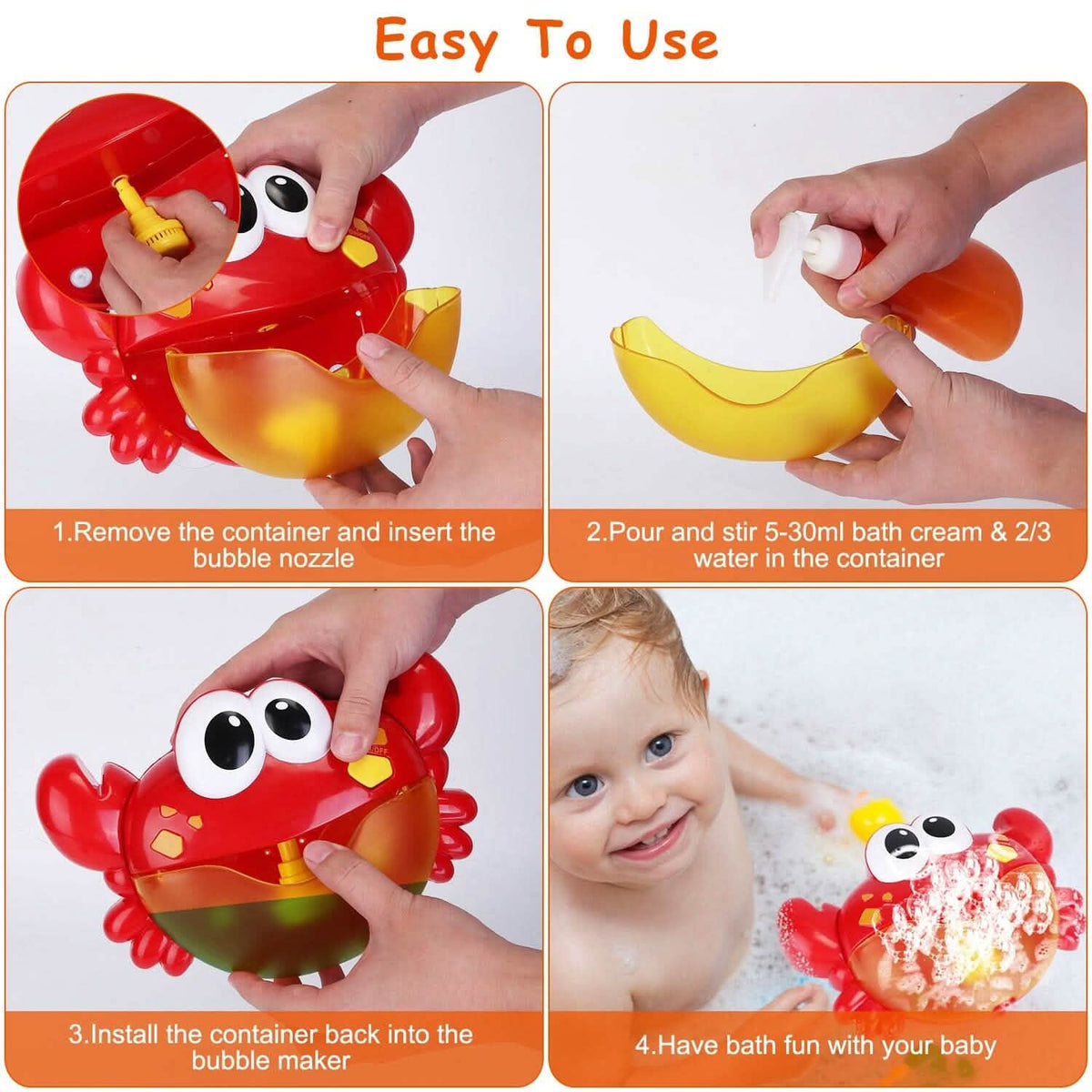 Musical Bubble Bath Maker for Bathtubs Toddler Bubble Machine 11