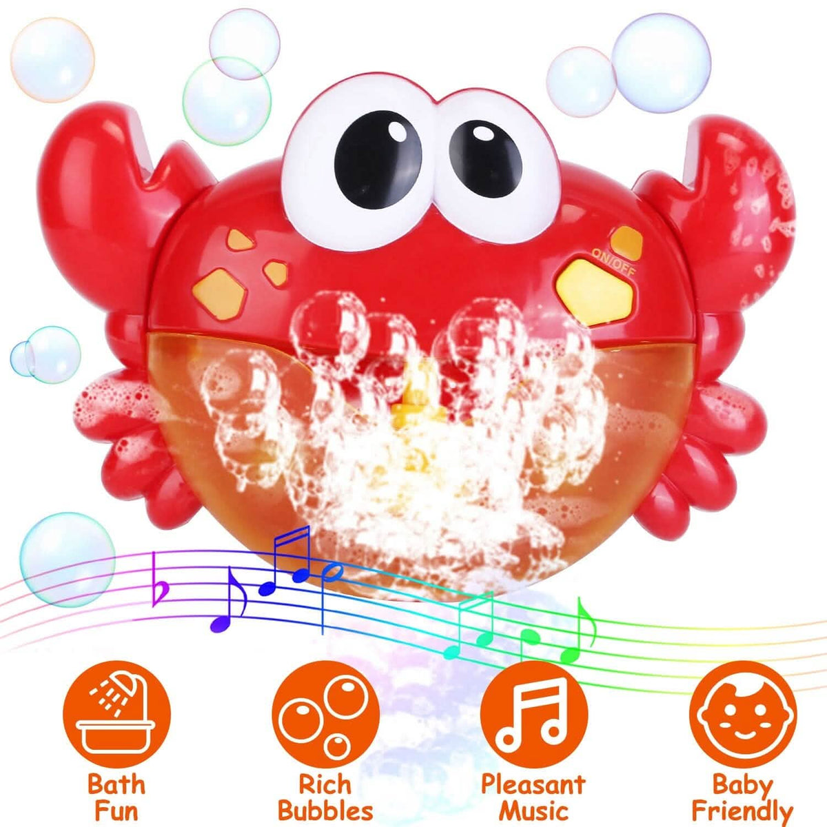Musical Bubble Bath Maker for Bathtubs Toddler Bubble Machine 8