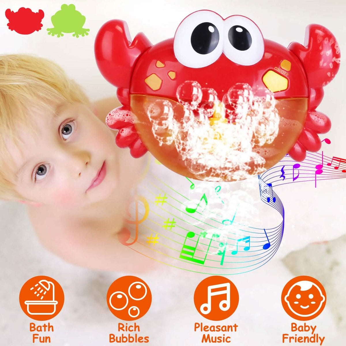 Musical Bubble Bath Maker for Bathtubs Toddler Bubble Machine 9