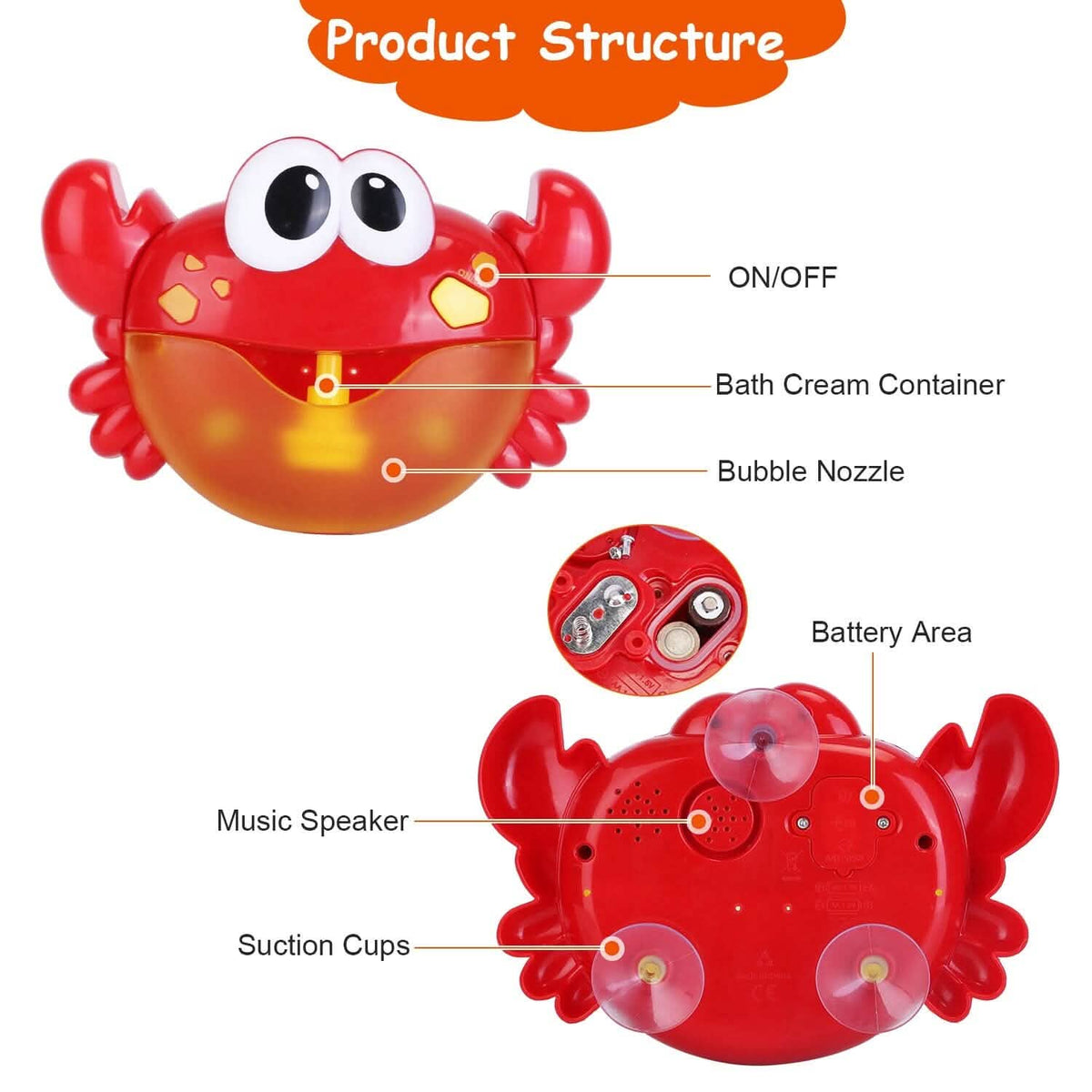 Musical Bubble Bath Maker for Bathtubs Toddler Bubble Machine 10