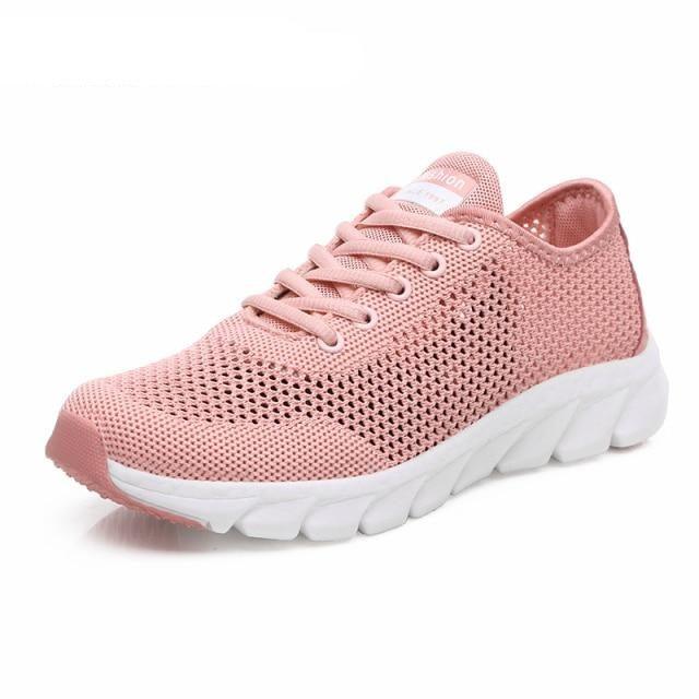 New Mesh Womens Sneakers Breathable Flat Shoes Women Lightweight Sports Non-slip Running Footwear Fashionable Breathable And Non-Slip Walking Shoes For Women 25