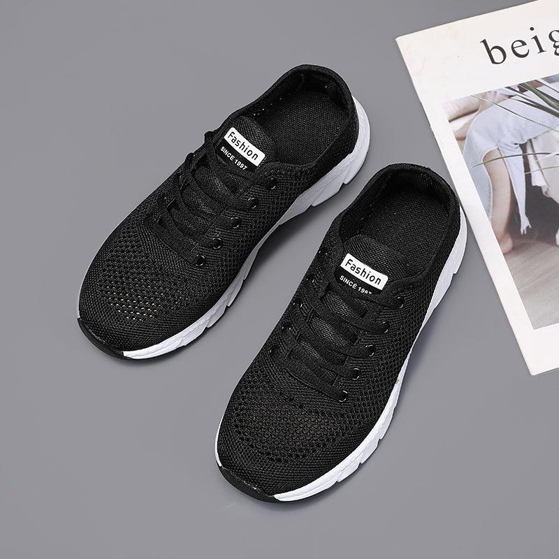 New Mesh Womens Sneakers Breathable Flat Shoes Women Lightweight Sports Non-slip Running Footwear Fashionable Breathable And Non-Slip Walking Shoes For Women 6