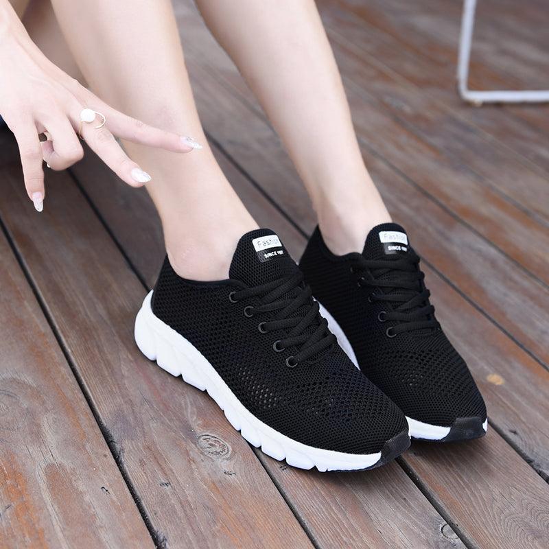 New Mesh Womens Sneakers Breathable Flat Shoes Women Lightweight Sports Non-slip Running Footwear Fashionable Breathable And Non-Slip Walking Shoes For Women 28