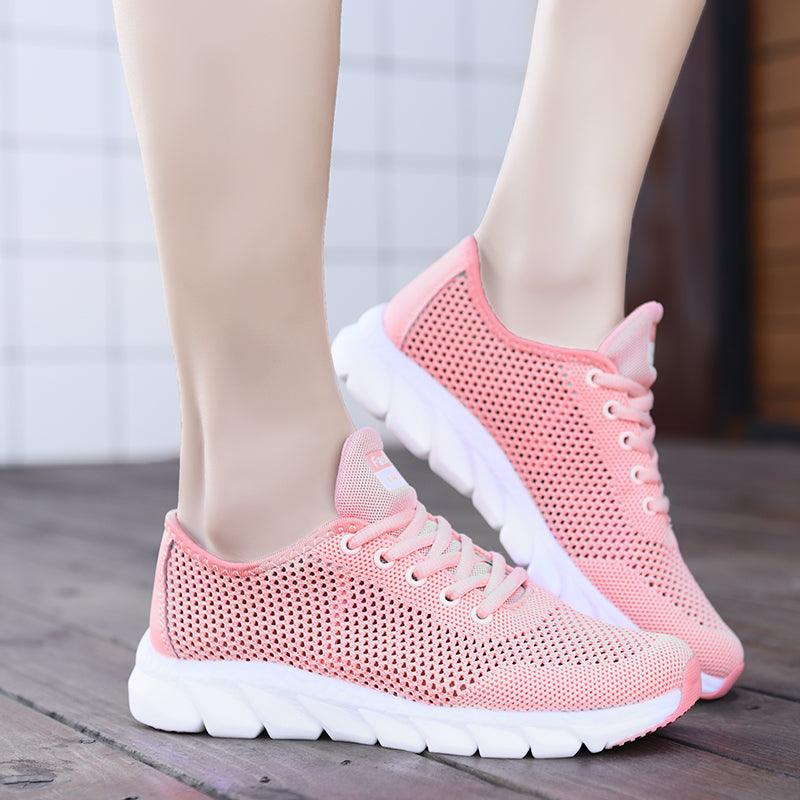 New Mesh Womens Sneakers Breathable Flat Shoes Women Lightweight Sports Non-slip Running Footwear Fashionable Breathable And Non-Slip Walking Shoes For Women 17